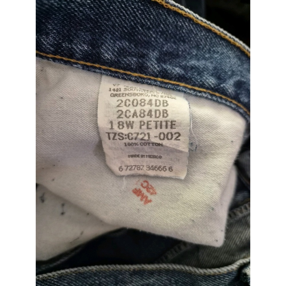 Vintage 90s‎ Chic Jeans NWT 18W Petite Plus High Rise Relaxed Fit Blue Denim - Picture 5 of 5